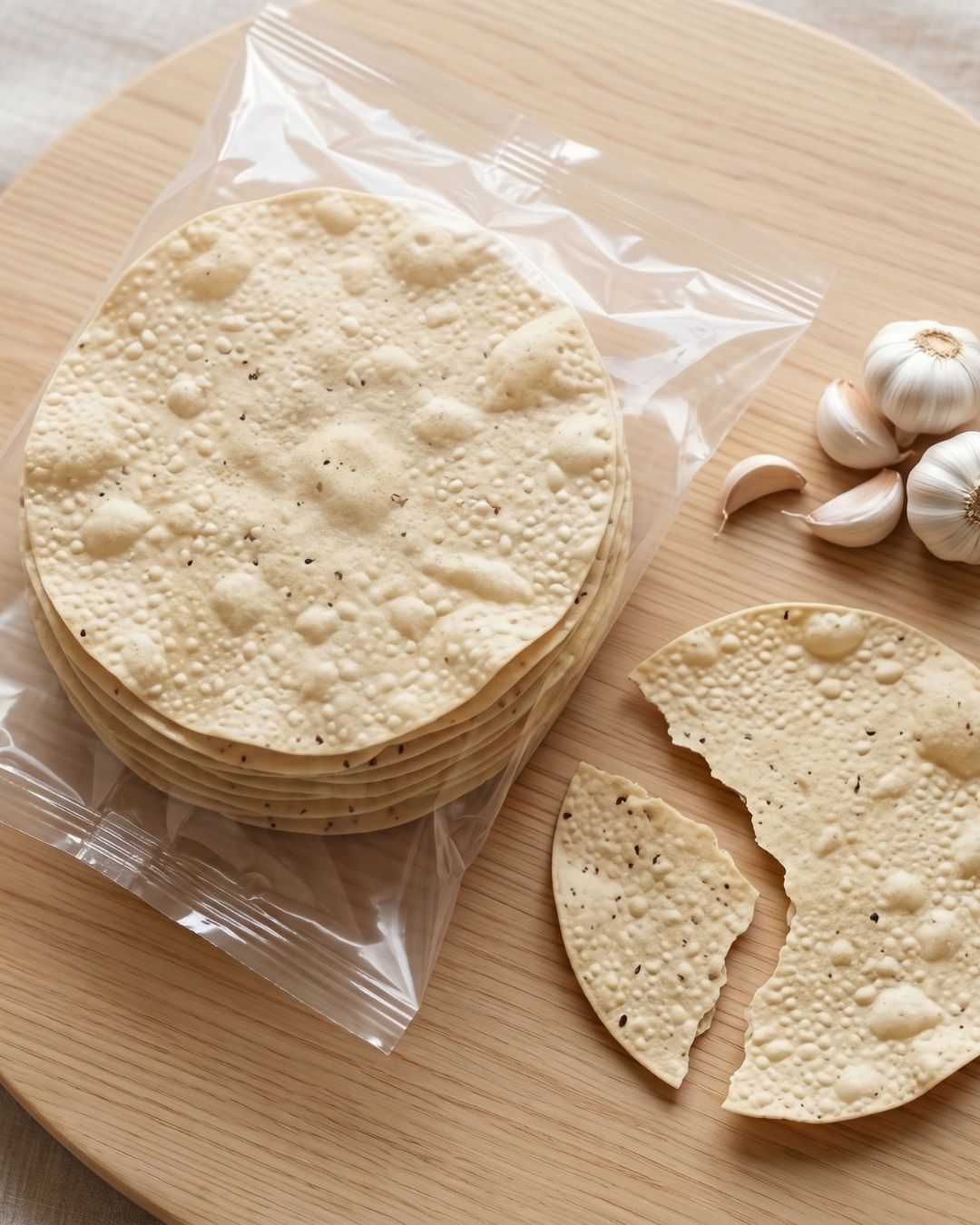 Chana Lehsun Papad