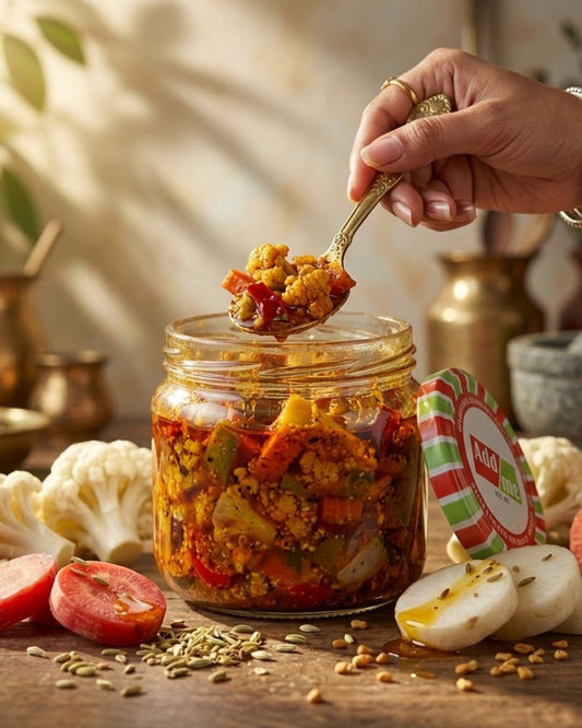 Khatta Meetha Gajar Gobhi Achar