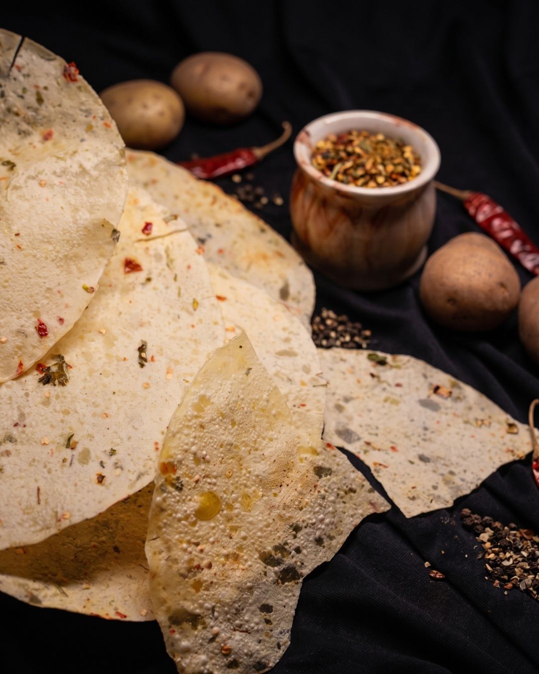 Banarasi Masala Aloo Papad