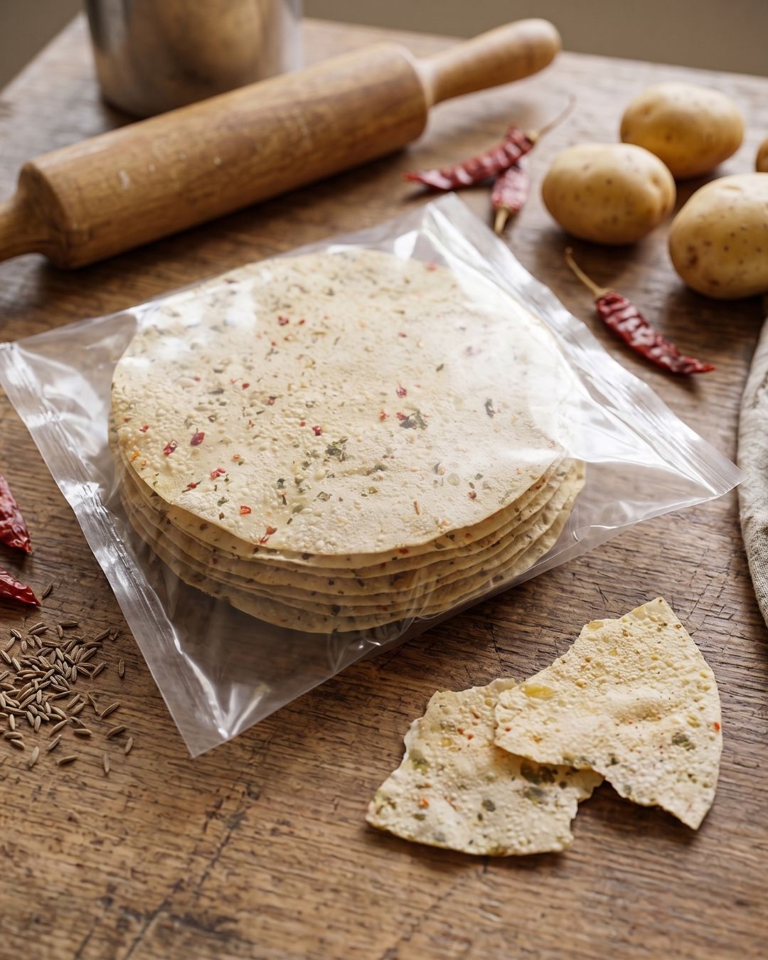 Aloo Papad Special (Patla Wala)