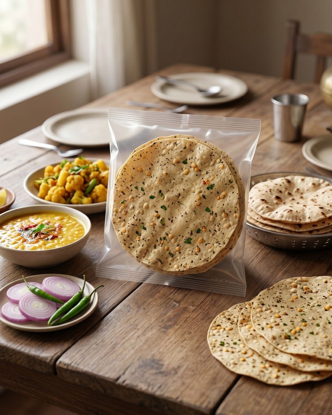 Chana Methi Papad