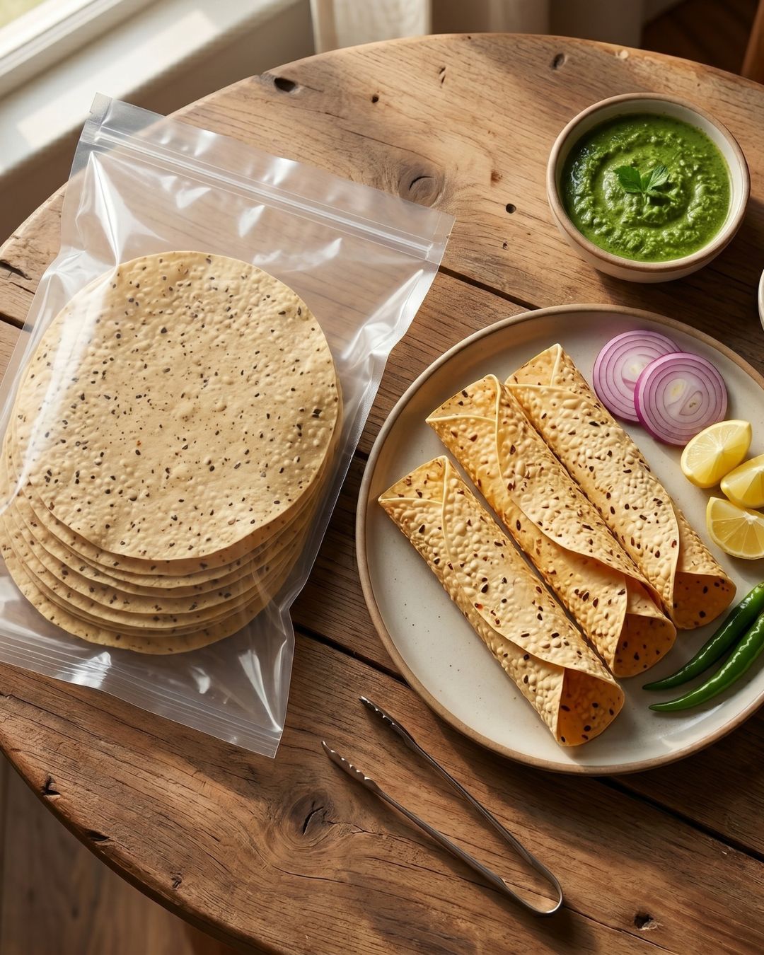 Chana Lehsun Papad