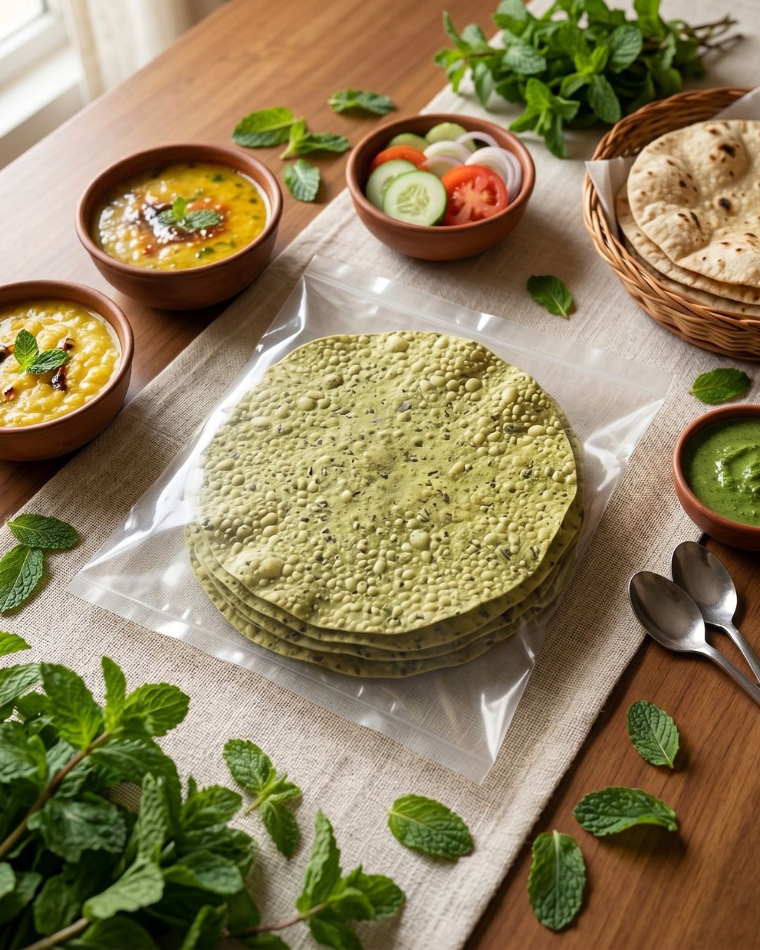 Mint Pudina Papad