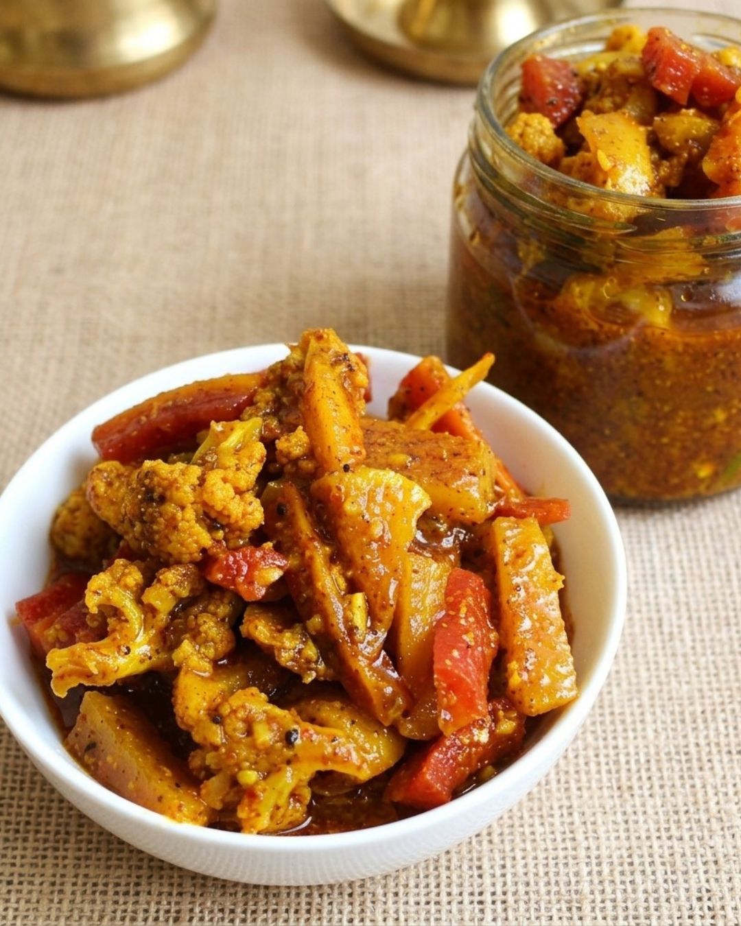 Khatta Meetha Gajar Gobhi Achar