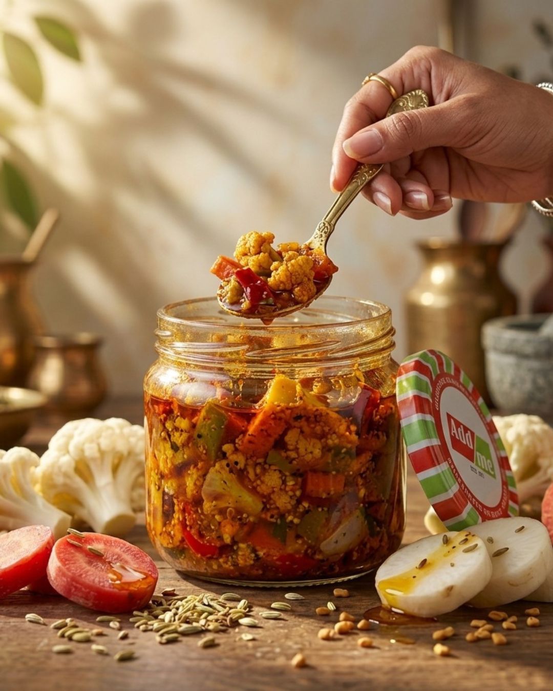 Khatta Meetha Gajar Gobhi Achar