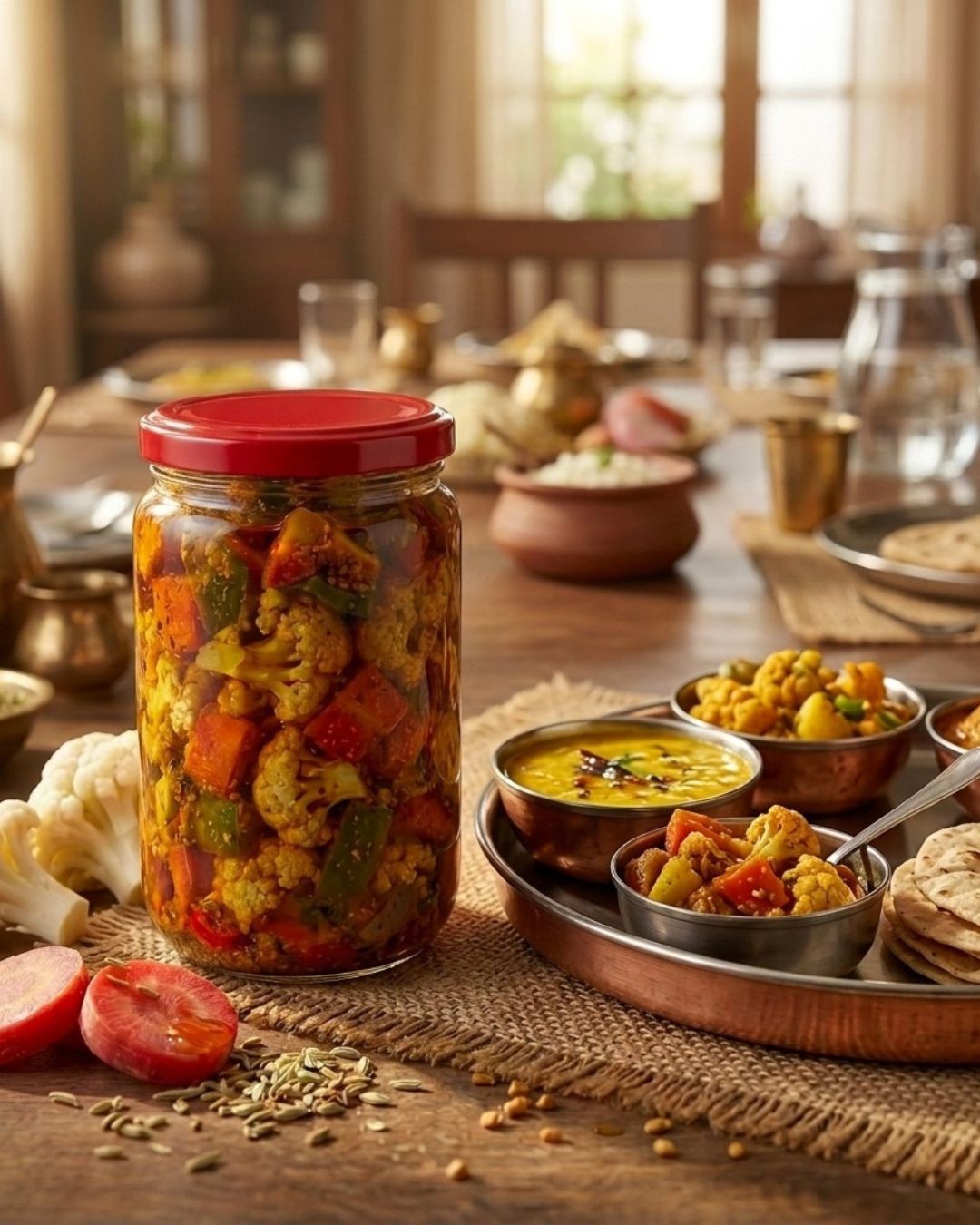 Khatta Meetha Gajar Gobhi Achar