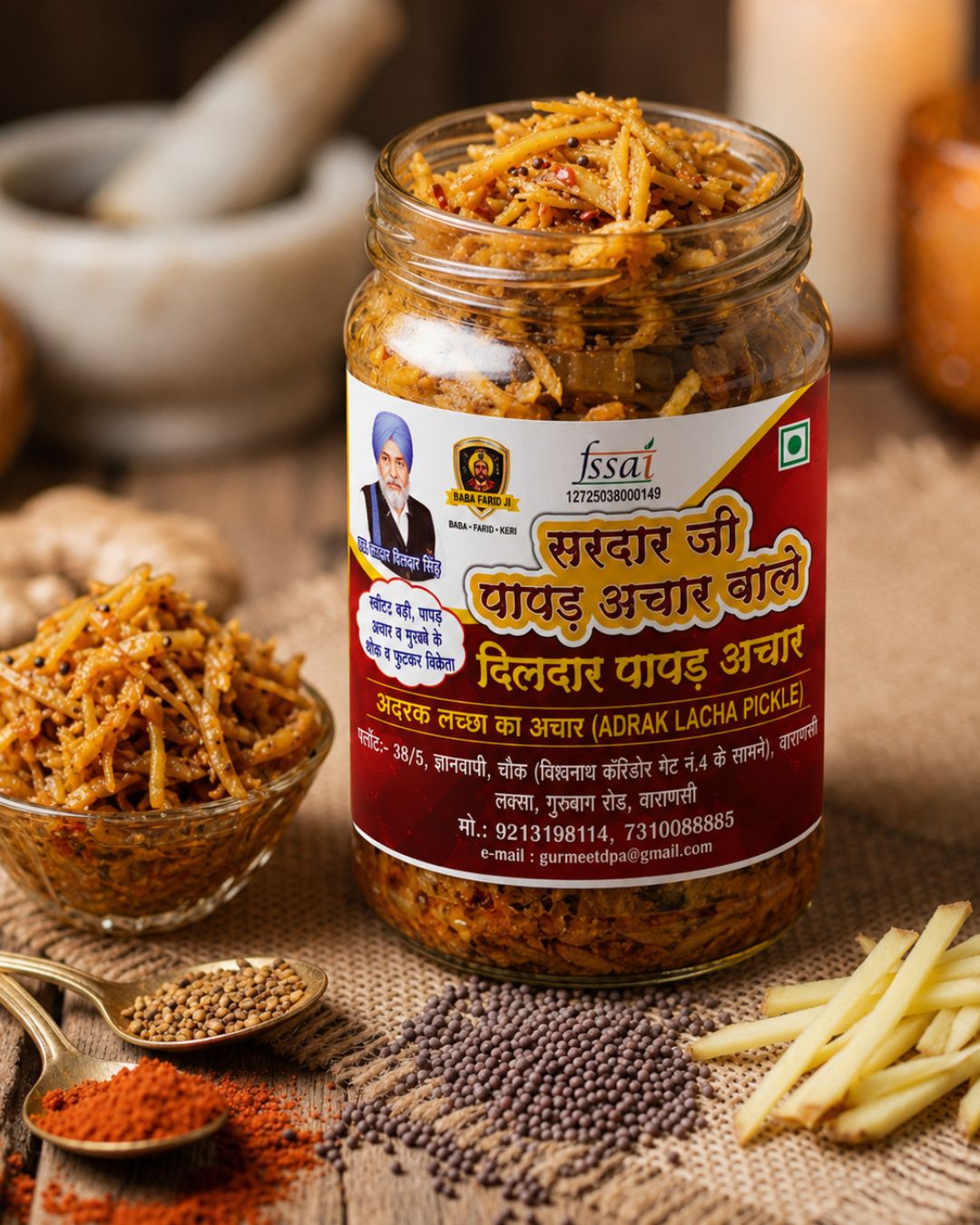 Adrak Lacha Pickle